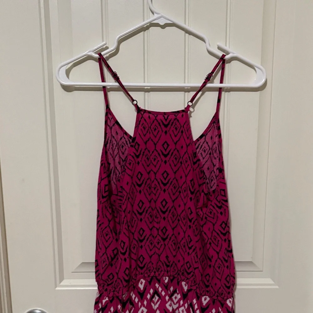 Banana Republic Pink and‎ Black Patterned Dress